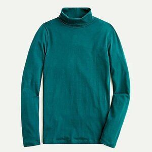 J.Crew Tissue turtleneck-K4227-DARK SPRUCE/green-cotton-NWT